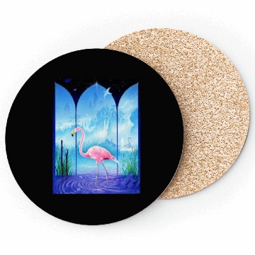 Discover Cosmic Flamingo Coasters