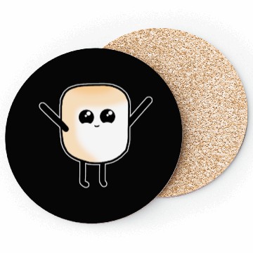 Discover Marshmallow Marshmallows Sweet Candy Kids Coasters
