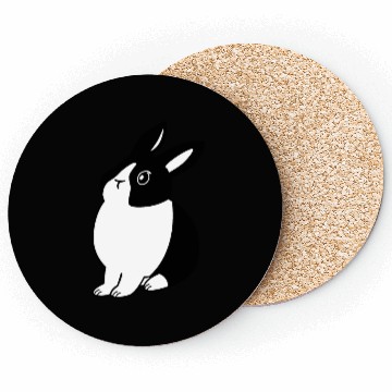 Discover Black And White Dutch Rabbit Coasters