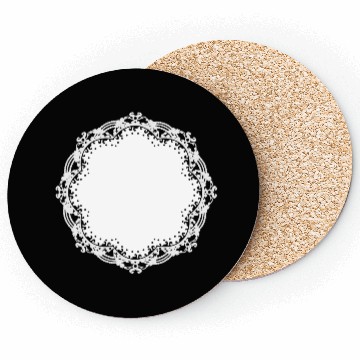 Discover snow-white cake lace as a frame and decoration Coasters