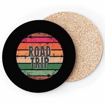 Discover Road Trip orange Coasters