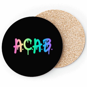 Discover ACAB Rainbow Drip Coasters