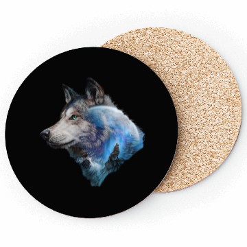 Discover Wolf Moon Forest View Nature Coasters