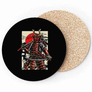 Discover Katana Samurai Ninja Japan Shinobi Warrior Gift Coasters