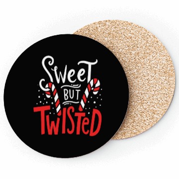 Discover Sweet But Twisted Funny Christmas Candy Lollipop C Coasters