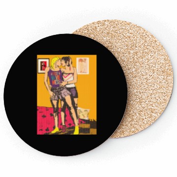Discover Pixel hot lesbians kissing Coasters
