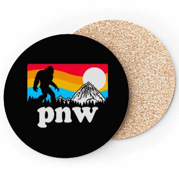 Discover PNW Pacific Northwest Bigfoot Coasters