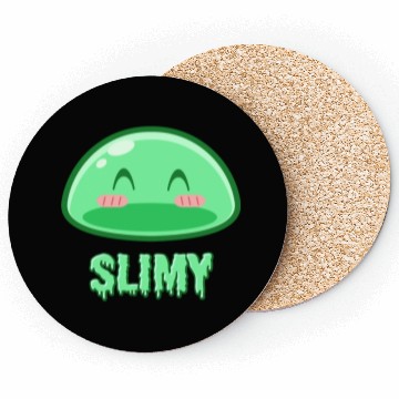 Discover Cute Green Dungeon Slime Monster Weird Anime Coasters