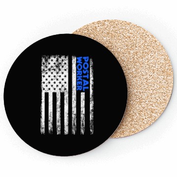 Discover Postal Worker USA Coasters