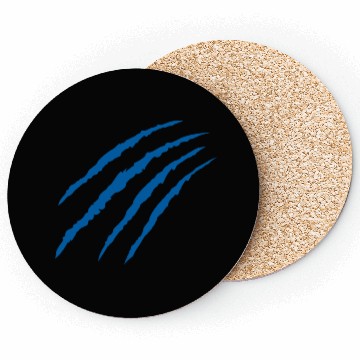 Discover Cat Claw Marks (Blue) Coasters