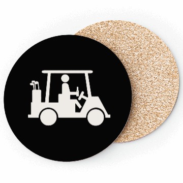 Discover Funny Golf Golfer Drinking Beer Coasters