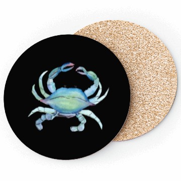 Discover Crab watercolor illustration Coasters