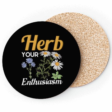 Discover Herb Your Enthusiasm Gardener Gardening Coasters