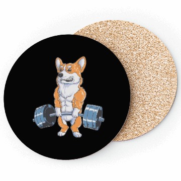 Discover Pembroke Welsh Corgi Dog Working Out gym Coasters