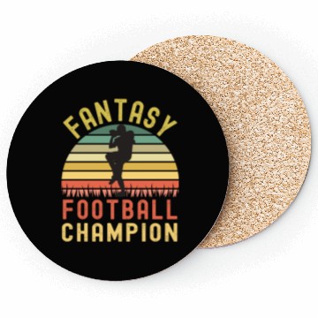Discover Funny Fantasy Football Champion Draft Coasters