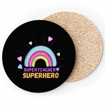 Discover Superteacher Superhero Funny Teacher Coasters
