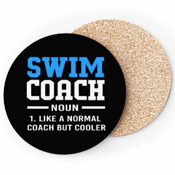 Discover Funny Swimming Instructor Swim Coach Coasters