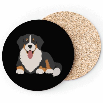 Discover Bernese Mountain Dog Face Coasters