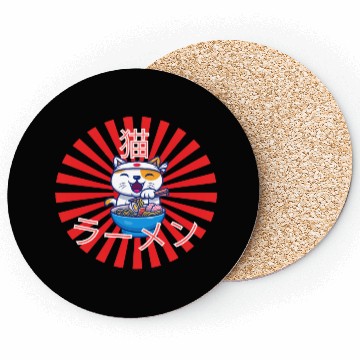 Discover Neko Ramen - Cat Ramen Kawaii Coasters