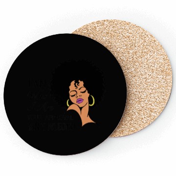 Discover Black Queen Lady Curly Natural African American Coasters
