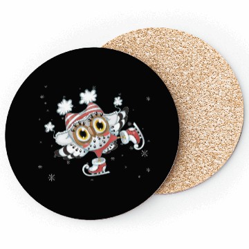 Discover owl skating Coasters