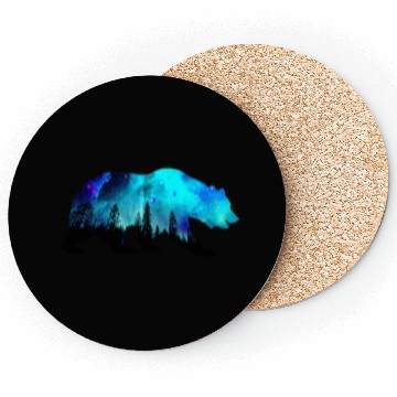 Discover Aurora Galaxy Bear Coasters