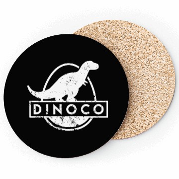 Discover Dinoco White Distressed Coasters
