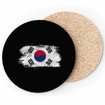 Discover South Korea vintage flag Coasters
