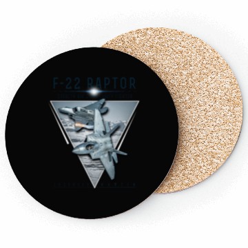 Discover F 22 Raptor US Airborne Fighter Pilot Coasters
