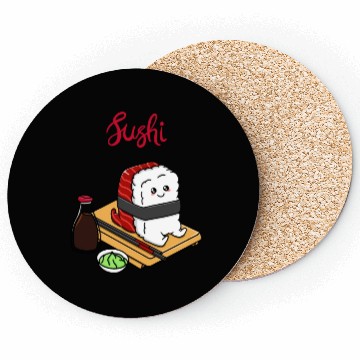 Discover Happy Tuna Sushi Coasters