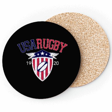 Discover Vintage Usa Rugby Coasters