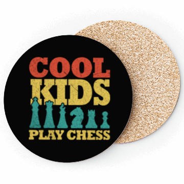 Discover Chess Board Game Player Lover Cool Kids Coasters