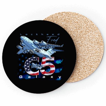 Discover C5 Galaxy Us Air Force Aircraft Coasters