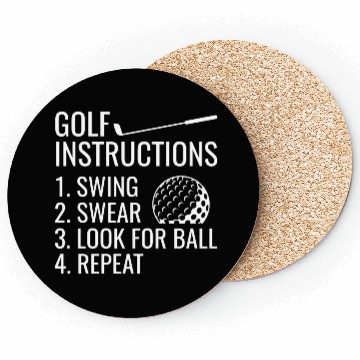 Discover Golf Instructions Coasters
