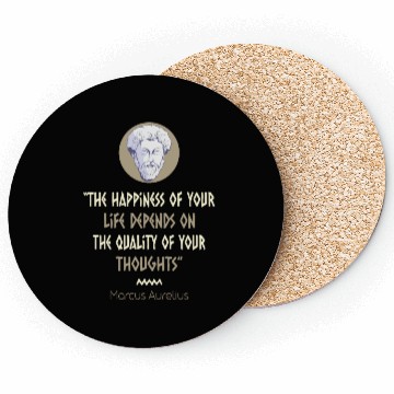 Discover Stoicism Philosophy Marcus Aurelius Quote Coasters