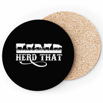 Discover Herd That Cow Lover Coasters
