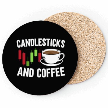 Discover Candlesticks And Coffee Trader Caffeine Lover Coasters