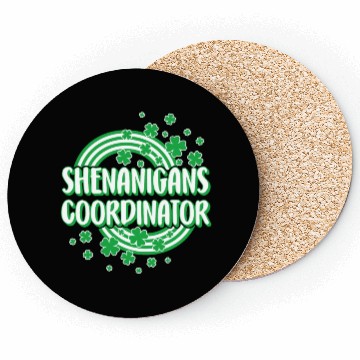 Discover St. Patricks Day Coasters, Shenanigans Coordinator,