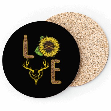 Discover Hunting Love Sunflower Coasters