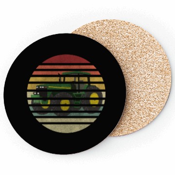 Discover Farmer Tractor Agriculture Coasters