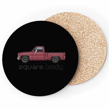 Discover Square Body Carmine Coasters