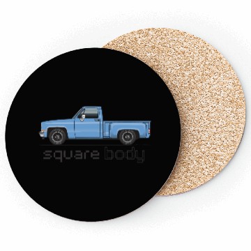 Discover Square Body Light Blue Coasters