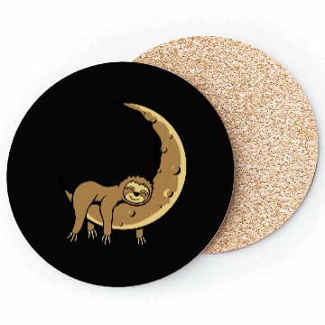 Discover Lazy moon sloth Coasters