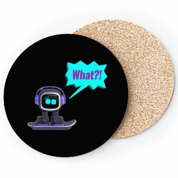 Discover EMO Robot Sticker Coasters