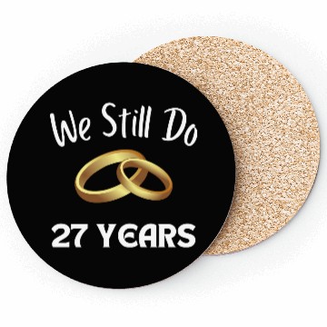 Discover Anniversary Gift For Couples 27 Years Coasters