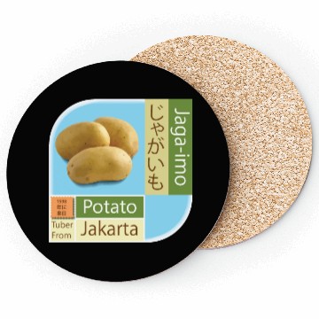 Discover Potato Jagaimo (じゃがいも) Tuber from Jakarta Tiles Coasters