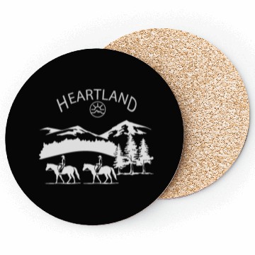 Discover heartland ranch, heartland, sunset, vintage, retro Coasters