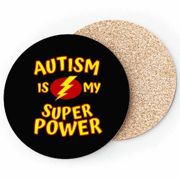 Discover Autism Is My Superpower Coasters