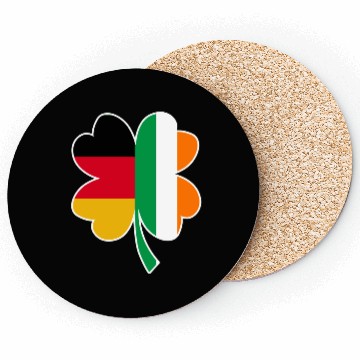 Discover Half German - Half Irish St. Patrick's day clover Coasters