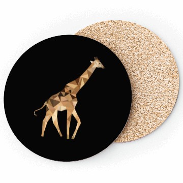 Discover Giraffe Linear Style Graphic Silhouette Coasters
